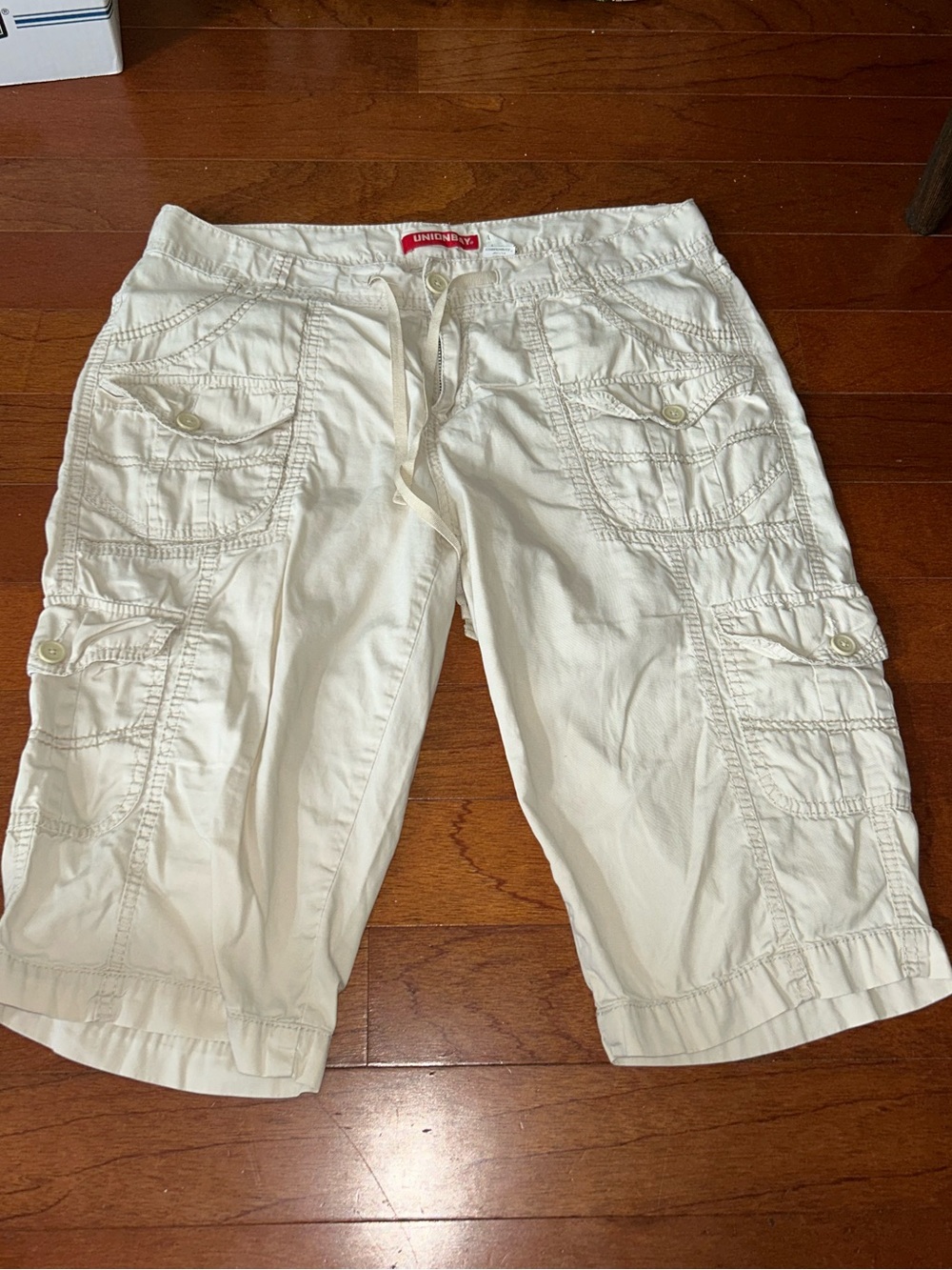Unionbay Cargo Bermuda Shorts Beige Size 13 Cotton Cargo Utility